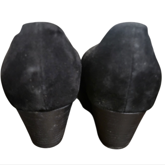 Eileen Fisher Lily Half d'Orsay Womens Black Suede Pump, 8.5 - Picture 9 of 12